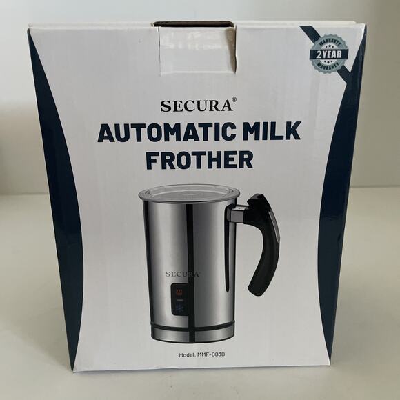 Secura Stainless Automatic Milk Frother 8.4oz. Warm/Cold Foam Espresso MMF-003B - Picture 5 of 8